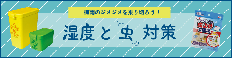 梅雨の湿度と虫対策